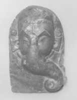 Download gratuito Placca in rilievo della divinità indù, probabilmente processionale: foto o immagine gratuita del volto di Ganesha da modificare con l'editor di immagini online GIMP