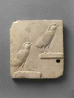 Free download Relief plaque with two swallows, opposite side two quail chicks free photo or picture to be edited with GIMP online image editor
