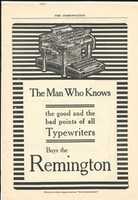 Free download Remington typewriter advertisement free photo or picture to be edited with GIMP online image editor