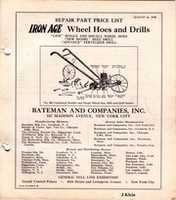 Free download Repair Parts Price List Iron Age Wheel Hoes and Drills Master Catalog free photo or picture to be edited with GIMP online image editor