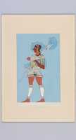 Free download Reproduction of a fresco of a hunter with spears free photo or picture to be edited with GIMP online image editor