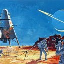 Retro Sci Fi Planet Exploration  screen for extension Chrome web store in OffiDocs Chromium