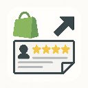 ReviewHarvest Shopify Review Exporter  screen for extension Chrome web store in OffiDocs Chromium