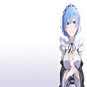 Skrin Re:zero Nice White Rem Theme untuk sambungan kedai web Chrome dalam OffiDocs Chromium