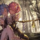 ReZero Ram Rem Anime Girls Maid Anime Theme  screen for extension Chrome web store in OffiDocs Chromium