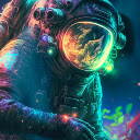 RGB Astronaut  screen for extension Chrome web store in OffiDocs Chromium