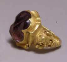 Free download Ring with Large Purple Stone in Oval Mount free photo or picture to be edited with GIMP online image editor