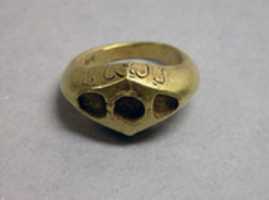Free download Ring with Lozenge-Shaped Bezel and O.J. Inscription free photo or picture to be edited with GIMP online image editor