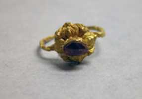 Free download Ring with Purplse Stone set in Lotus Mount free photo or picture to be edited with GIMP online image editor