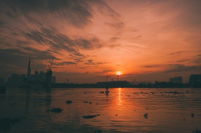 मुफ्त डाउनलोड नदी सूर्योदय आकाश परिदृश्य मुक्त चित्र GIMP मुफ्त ऑनलाइन छवि संपादक के साथ संपादित किया जाना है