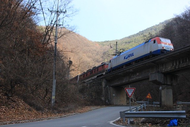 Free download road railway bridge train free picture to be edited with GIMP free online image editor