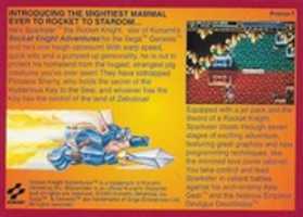 Free download Rocket Knight Adventures (NTSC-US) Promotional Trading Card free photo or picture to be edited with GIMP online image editor