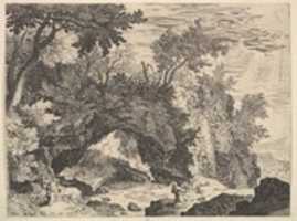 Free download Rocky Landscape with the Stigmatisation of Saint Francis free photo or picture to be edited with GIMP online image editor