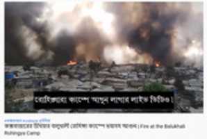 Free download Rohingya refugee camp fire in Bangladesh free photo or picture to be edited with GIMP online image editor