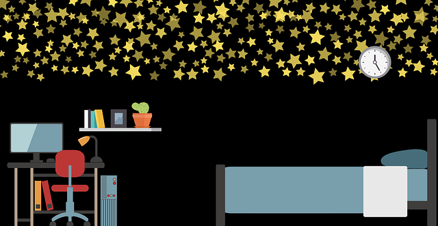 Free download Room Bedroom Star Wallpaper In The -  free illustration to be edited with GIMP free online image editor