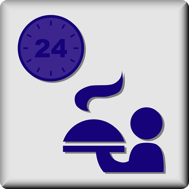 دانلود رایگان Room Service 24 Hours - گرافیک وکتور رایگان در تصویر رایگان Pixabay برای ویرایش با ویرایشگر تصویر آنلاین رایگان GIMP