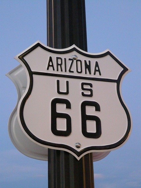 Free download route 66 road sign usa highway free picture to be edited with GIMP free online image editor