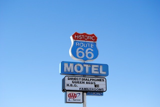 Free download route 66 street sign usa route 66 free picture to be edited with GIMP free online image editor