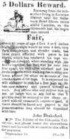 Free download Runaway Slave Advertisement for Fair, 1818, South Carolina free photo or picture to be edited with GIMP online image editor