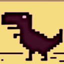Running Dinosaur Game  screen for extension Chrome web store in OffiDocs Chromium