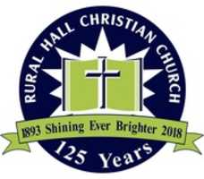 Free download Rural Hall Christian Church 125th Anniversary Logo free photo or picture to be edited with GIMP online image editor