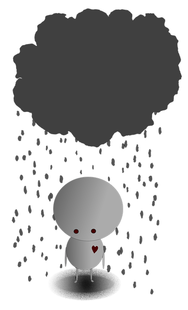 Free download Sad Rain Lonely -  free illustration to be edited with GIMP free online image editor
