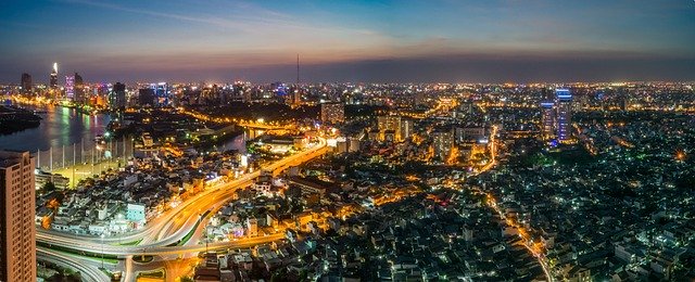 Muat turun percuma gambar percuma panorama kota saigon vietnam untuk diedit dengan editor imej dalam talian percuma GIMP