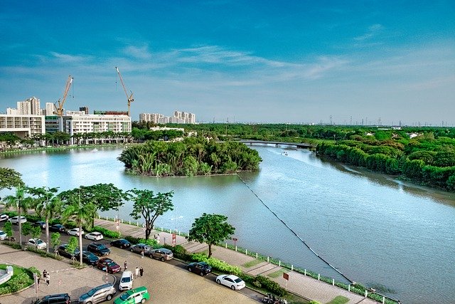 Descarga gratis la imagen gratuita de saigon vietnam river park island para editar con el editor de imágenes en línea gratuito GIMP