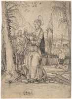 Free download Saint Barbara in a Landscape free photo or picture to be edited with GIMP online image editor