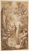Free download Saint Benedict Orders the Destruction of Idols at Montecassino free photo or picture to be edited with GIMP online image editor