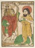 Free download Saint Christopher and Saint John the Baptist (Sch.1379m) free photo or picture to be edited with GIMP online image editor