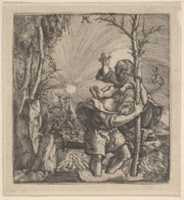 Free download Saint Christopher Carrying the Christ Child free photo or picture to be edited with GIMP online image editor