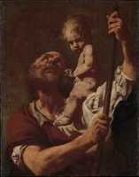 Free download Saint Christopher Carrying the Infant Christ free photo or picture to be edited with GIMP online image editor