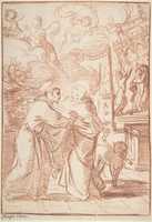 Free download Saint Francis Meeting Saint Dominic free photo or picture to be edited with GIMP online image editor