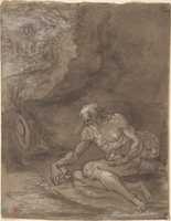 Free download Saint Jerome Praying in a Landscape. free photo or picture to be edited with GIMP online image editor