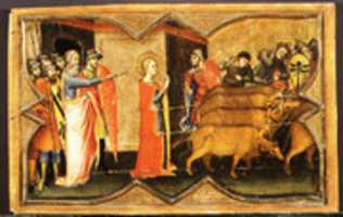 Free download Saint Lucy and Her Mother at the Shrine of Saint Agatha; Saint Lucy Giving Alms; Saint Lucy before Paschasius; Saint Lucy Resisting Efforts to Move Her free photo or picture to be edited with GIMP online image editor