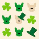 Saint Patrick Frenchie  screen for extension Chrome web store in OffiDocs Chromium