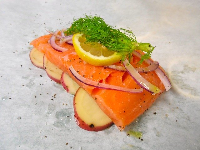 Descarga gratis salmón en papillote comida pescado imagen gratis para editar con el editor de imágenes en línea gratuito GIMP