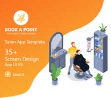 Free download Salon Spa Barber Appointment Booking Mobile App Template free photo or picture to be edited with GIMP online image editor
