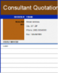 Download gratuito Modello di preventivo per consulente di esempio Modello DOC, XLS o PPT gratuito da modificare con LibreOffice online o OpenOffice Desktop online