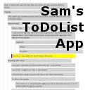 OffiDocs Chromium の拡張機能 Chrome Web ストアの Sams ToDoList アプリ画面