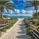 Sand, flowers, and sea wallpapers  screen for extension Chrome web store in OffiDocs Chromium