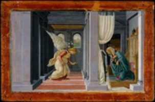 Free download Sandro Botticelli, The Annunciation free photo or picture to be edited with GIMP online image editor