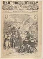 Free download Santa Claus in Camp (from Harpers Weekly) free photo or picture to be edited with GIMP online image editor