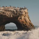 Santa Cruz Beach, California Beautiful Rock  screen for extension Chrome web store in OffiDocs Chromium
