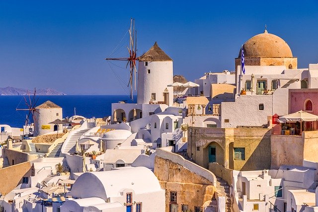 Безкоштовно завантажте білий острів Санторіні і Греція, безкоштовне зображення для редагування за допомогою безкоштовного онлайн-редактора зображень GIMP