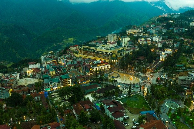Free download sapa city cloud mountain pm house free picture to be edited with GIMP free online image editor