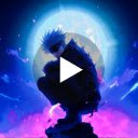 Satoru Gojo Moon Live Wallpaper New Tab  screen for extension Chrome web store in OffiDocs Chromium