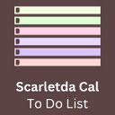 ScarletdaCal To Do List  screen for extension Chrome web store in OffiDocs Chromium