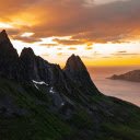 Scenic Sunset at Lofoten Islands  screen for extension Chrome web store in OffiDocs Chromium